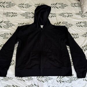 Black Zip Up Hoodie - never worn